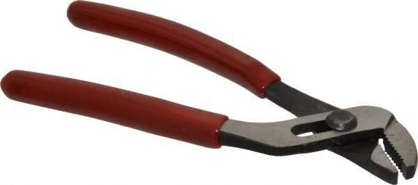 Proto - 4-5/8" OAL, 15/32" Max Capacity, 4 Position Gooseneck Tongue & Groove Pliers - Standard Straight Jaws, Standard Head, Plastisol Handles - Industrial Tool & Supply