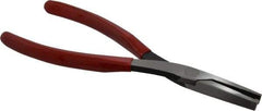 Proto - 7-25/32" OAL, 1-9/16" Jaw Length x 17/32" Jaw Width, Long Nose Duckbill Pliers - Serrated Jaw, Standard Head, Plastisol Handles - Industrial Tool & Supply