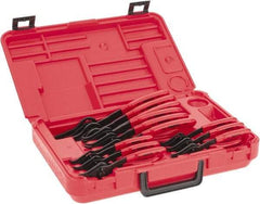 Proto - 12 Piece, Retaining Ring Pliers Set - 5-7/8, 5-3/4, 5-11/16, 5-7/8, 5-3/4, 5-11/16, 7-1/2, 7-3/8, 7-1/8, 9-1/4, 9 & 8-5/8" OAL - Industrial Tool & Supply