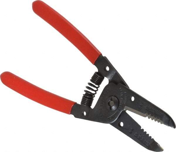 Proto - 30 to 22 AWG Capacity Wire Stripper - 6-1/16" OAL, Plastisol Handle - Industrial Tool & Supply