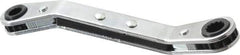 Proto - 7/32" x 9/32" 12 Point Reversible Ratcheting Offset Box Wrench - Double End, 4-1/8" OAL, Steel, 25° Offset - Industrial Tool & Supply