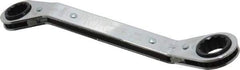 Proto - 5/8" x 3/4" 12 Point Reversible Ratcheting Offset Box Wrench - Double End, 7-3/4" OAL, Steel, 25° Offset - Industrial Tool & Supply