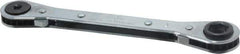 Proto - 1/4" & 3/16" Sq x 9/16" & 1/2" Hex 6 Point 4 in 1 Reversible Ratcheting Box Wrench - Double End, 6-3/4" OAL, Steel - Industrial Tool & Supply