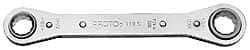 Proto - 19mm x 21mm 12 Point Ratcheting Box Wrench - 9-1/4" OAL, Steel - Industrial Tool & Supply