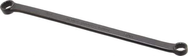 Proto - 5/16" x 3/8" 12 Point Offset Box Wrench - Double End, 6-15/16" OAL, Steel, Black Finish, 15° Offset - Industrial Tool & Supply