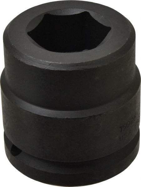 Proto - 1-1/2" Drive 1-5/8" Standard Impact Socket - 6 Points, 3-1/8" OAL - Industrial Tool & Supply