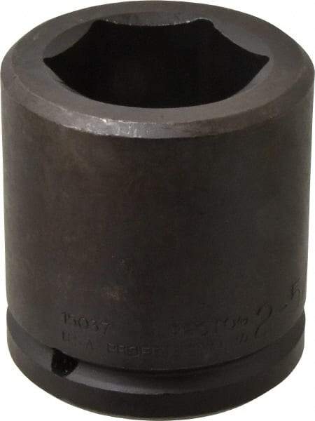 Proto - 1-1/2" Drive 2-5/16" Standard Impact Socket - 6 Points, 3-7/8" OAL - Industrial Tool & Supply