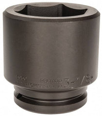 Proto - 1-1/2" Drive 3-1/8" Standard Impact Socket - 6 Points, 4-5/8" OAL - Industrial Tool & Supply
