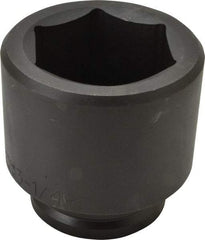 Proto - 1-1/2" Drive 3-1/4" Standard Impact Socket - 6 Points, 4-23/32" OAL - Industrial Tool & Supply