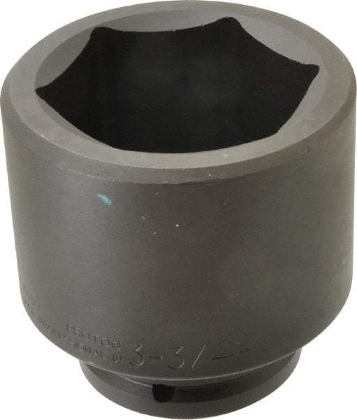 Proto - 1-1/2" Drive 3-3/4" Standard Impact Socket - 6 Points, 5" OAL - Industrial Tool & Supply