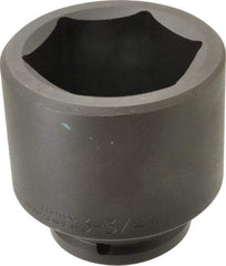 Proto - 1-1/2" Drive 3-3/4" Standard Impact Socket - 6 Points, 5" OAL - Industrial Tool & Supply