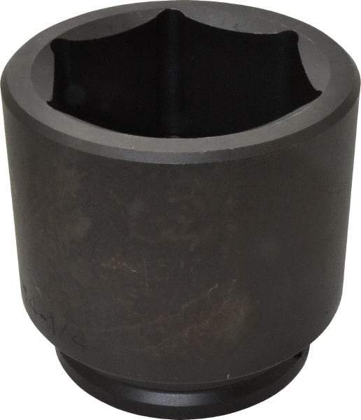 Proto - 1-1/2" Drive 4-1/4" Standard Impact Socket - 6 Points, 5-3/4" OAL - Industrial Tool & Supply