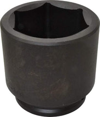 Proto - 1-1/2" Drive 4-1/4" Standard Impact Socket - 6 Points, 5-3/4" OAL - Industrial Tool & Supply