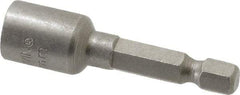 Irwin - 15/64" Magnetic Nutsetter - 1/4" Hex Drive, 1-11/16" OAL, 1/2" Socket Nose Diam - Industrial Tool & Supply