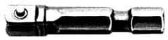 Irwin - 1/2" Square Size Hex to Square Adapter - 1/4" Hex Drive, 3" OAL - Industrial Tool & Supply