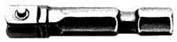 Irwin - 3/8" Square Size Hex to Square Adapter - 1/4" Hex Drive, 4" OAL - Industrial Tool & Supply