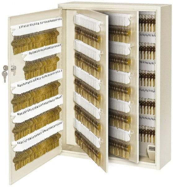 Master Lock - 730 Keys, Almond Key Storage Cabinet - 18" Wide x 7" Deep x 25-1/4" High - Industrial Tool & Supply
