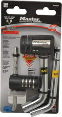 Master Lock - Keyed Different Bent Pin Receiver Padlock - Stainless Steel - Industrial Tool & Supply