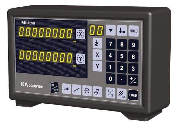 Mitutoyo - 3 Axes, Lathe & Milling Compatible DRO Counter - LED Display - Industrial Tool & Supply