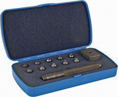 US Airtool - 1/16 to 3/16" Hand Flaring Kit - Adapto Kit for Semi-Tubular Rivets - Industrial Tool & Supply