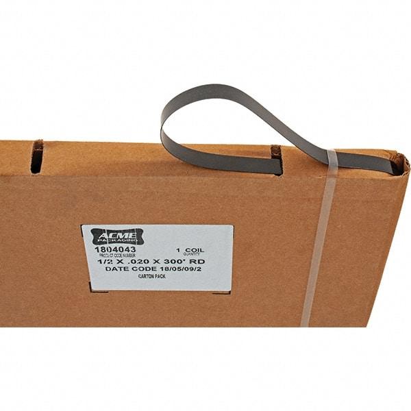 Made in USA - Steel & Plastic Strapping - 1/2X.020X300' SELF DISPING MTL BANDING - Industrial Tool & Supply