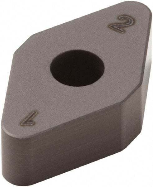 Seco - DNMA332 Grade CBN300 PCBN Turning Insert - Uncoated, 55° Diamond, 3/8" Inscr Circle, 3/16" Thick, 1/32" Corner Radius - Industrial Tool & Supply
