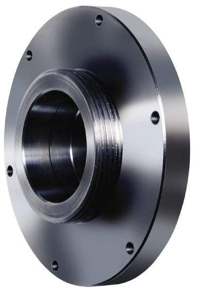 Pratt Burnerd America - Adapter Back Plate for 8" Diam Self Centering Lathe Chucks - L-1 Mount, 2-1/4" Through Hole Diam, Steel - Industrial Tool & Supply