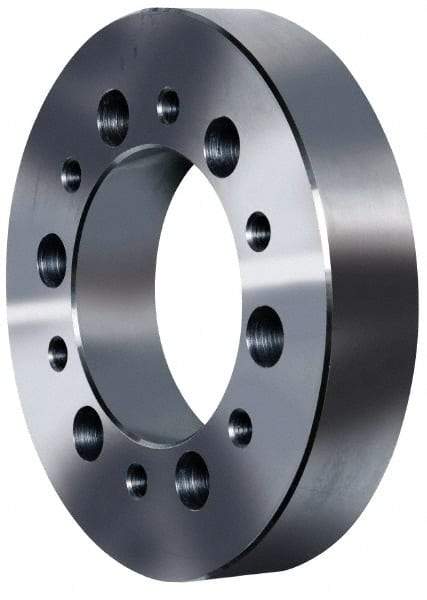 Pratt Burnerd America - Adapter Back Plate for 8" Diam Self Centering Lathe Chucks - A1/A2-6 Mount, 2-1/4" Through Hole Diam, Steel - Industrial Tool & Supply