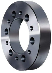 Pratt Burnerd America - Adapter Back Plate for 6" Diam Self Centering Lathe Chucks - A1/A2-4 Mount, 1.81" Through Hole Diam, Steel - Industrial Tool & Supply