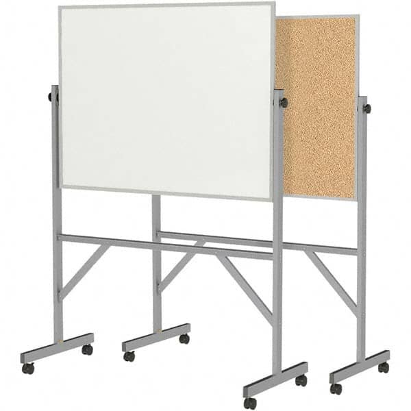 Ghent - Whiteboards & Magnetic Dry Erase Boards Type: Reversible Dry Erase/Corkboard Height (Inch): 78-1/4 - Industrial Tool & Supply