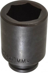 Proto - 3/4" Drive 41mm Deep Impact Socket - 6 Points, 3-1/2" OAL - Industrial Tool & Supply