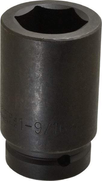 Proto - 1" Drive 1-9/16" Deep Impact Socket - 6 Points, 4" OAL - Industrial Tool & Supply