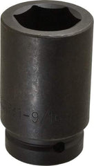 Proto - 1" Drive 1-9/16" Deep Impact Socket - 6 Points, 4" OAL - Industrial Tool & Supply