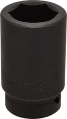 Proto - 1" Drive 1-5/8" Deep Impact Socket - 6 Points, 4" OAL - Industrial Tool & Supply