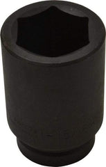 Proto - 1" Drive 1-15/16" Deep Impact Socket - 6 Points, 4-1/4" OAL - Industrial Tool & Supply