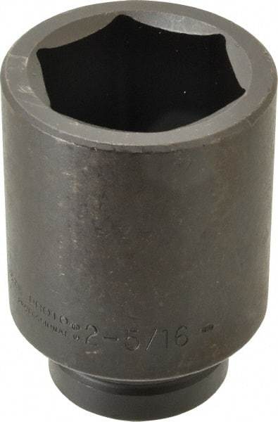 Proto - 1" Drive 2-5/16" Deep Impact Socket - 6 Points, 4-3/4" OAL - Industrial Tool & Supply