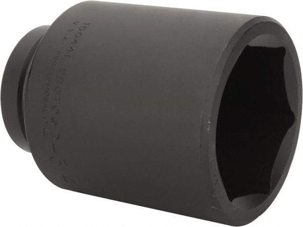 Proto - 1" Drive 2-3/4" Deep Impact Socket - 6 Points, 5" OAL - Industrial Tool & Supply
