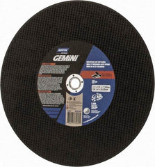 Norton - 14" Aluminum Oxide Cutoff Wheel - 1/8" Thick, 20mm Arbor, 5,400 Max RPM, Use with Angle Grinders - Industrial Tool & Supply
