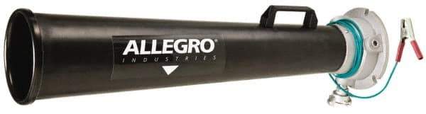 Allegro - 46 Inch Long, Plastic Venturi Style Pneumatic Blowers - 1 Inch NPT, 14.35 Inch Base Diameter, 15.37 Inch Face Diameter - Industrial Tool & Supply