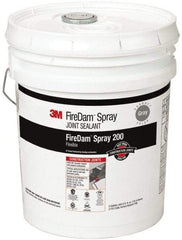 3M - 5 Gal Pail Gray Elastomer Joint Sealant - 110°F Max Operating Temp, 24 hr Full Cure Time, Series Spray 200 - Industrial Tool & Supply