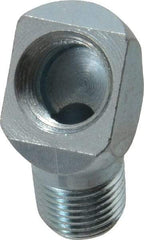 PRO-LUBE - 45° Head Angle, 1/8-27 NPT Steel Grease Fitting Adapter - 1/2" Hex - Industrial Tool & Supply