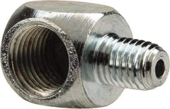 PRO-LUBE - 90° Head Angle, 1/4-27 NPT Steel Grease Fitting Adapter - 1/2" Hex - Industrial Tool & Supply