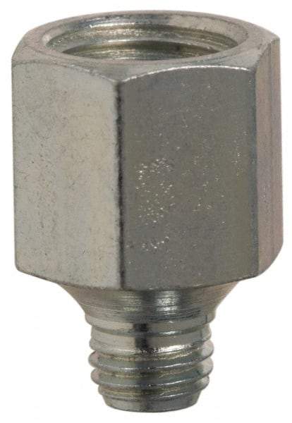 PRO-LUBE - Straight Head Angle, 1/4-28 NPT Steel Grease Fitting Adapter - 1/2" Hex - Industrial Tool & Supply