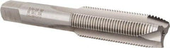 Hertel - 5/8-18 UNF, 3 Flute, Bright Finish, High Speed Steel Spiral Point Tap - Plug Chamfer, Right Hand Thread, 3-13/16" OAL, 1-13/16" Thread Length, 0.48" Shank Diam - Exact Industrial Supply