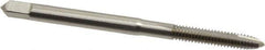 Hertel - #5-40 UNC, 2 Flute, Bright Finish, High Speed Steel Spiral Point Tap - Plug Chamfer, Right Hand Thread, 1-15/16" OAL, 5/8" Thread Length - Exact Industrial Supply