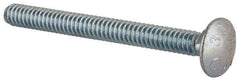 Value Collection - #10-24 UNC 2" Length Under Head, Standard Square Neck, Carriage Bolt - Grade 2 Steel, Zinc-Plated Finish - Industrial Tool & Supply