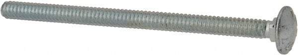 Value Collection - #10-24 UNC 3" Length Under Head, Standard Square Neck, Carriage Bolt - Grade 2 Steel, Zinc-Plated Finish - Industrial Tool & Supply