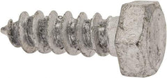 Value Collection - 5/16" Screw, 1" Length Under Head, Steel, Hex Head Lag Screw - Hot Dipped Galvanized, Grade 2 - Industrial Tool & Supply