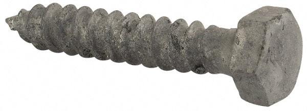 Value Collection - 5/16" Screw, 1-3/4" Length Under Head, Steel, Hex Head Lag Screw - Hot Dipped Galvanized, Grade 2 - Industrial Tool & Supply