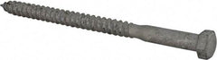 Value Collection - 3/8" Screw, 5-1/2" Length Under Head, Steel, Hex Head Lag Screw - Hot Dipped Galvanized, Grade 2 - Industrial Tool & Supply
